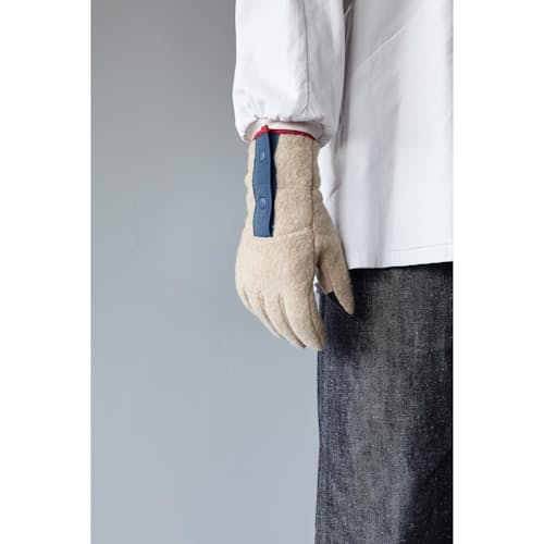 laydown image of Eco Fleece 5-Finger Gloves
