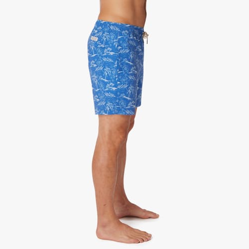 laydown image of The Bayberry Swim Trunk - 7"