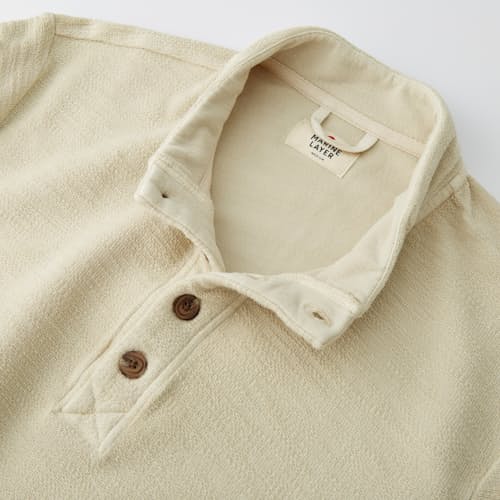 laydown image of Clayton Textured Pullover