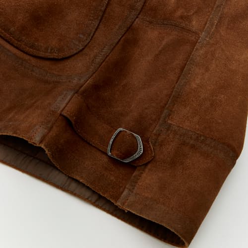 laydown detail image of Alston Roughout Suede Jacket