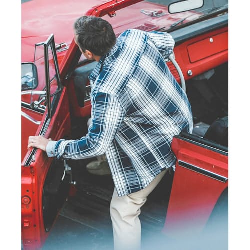 lifestyle image of Flannel Blanket Shirt