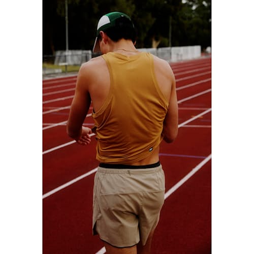 lifestyle image of Lightweight Performance Singlet Tank Top