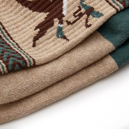 laydown detail image of Recycled Cotton Jacquard Camp Socks