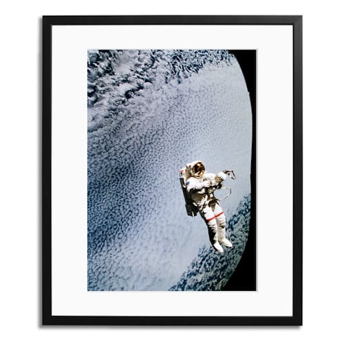 laydown image of Astronaut Mark C. Lee 1994 Framed Print