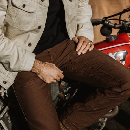 lifestyle image of American-Made Heritage Mill Pant