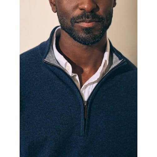 laydown detail image of Jackson Quarter Zip Sweater