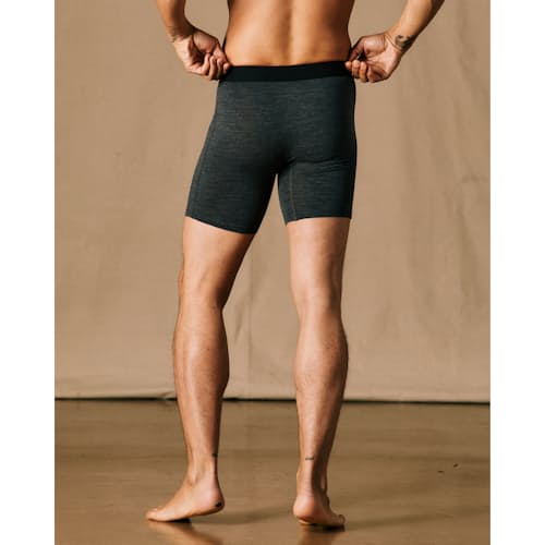 on model image of 72-Hour Merino Boxer Briefs - 7"