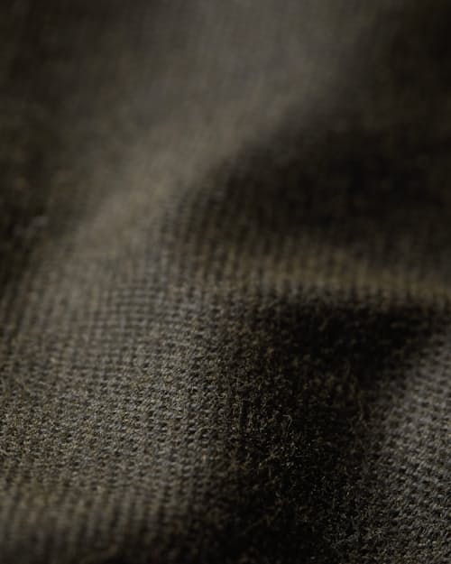 laydown detail image of Women's Flannel-Lined Waxed Trucker Jacket
