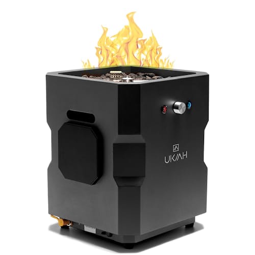 laydown image of Tailgater II Gas Fire Pit with Audio + Beat to Music