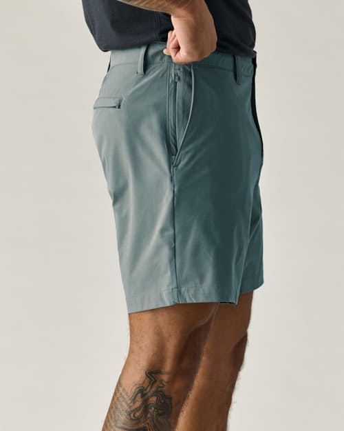 on model image of Equator Hybrid Short - 7"
