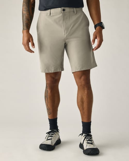 on model image of Equator Hybrid Short - 9"