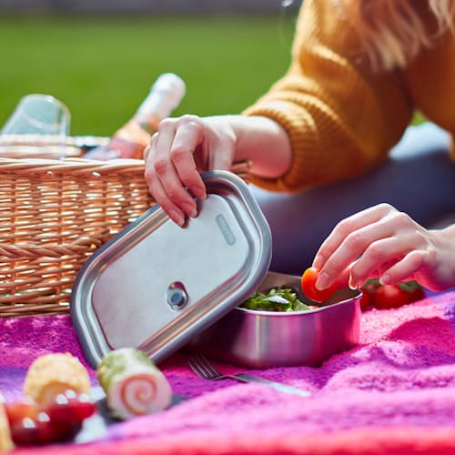 lifestyle image of Stainless Steel Large Lunch Box