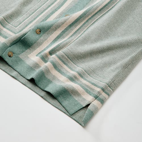 laydown detail image of Stripe Sweater Button Down