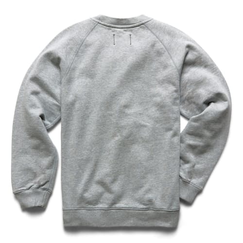laydown image of Midweight Terry Standard Crew Neck