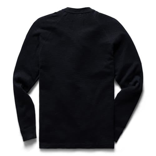 laydown image of Slub Long Sleeve Henley