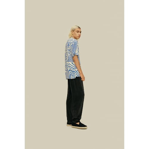 on model image of Eldovado Viscose Short Sleeve Shirt
