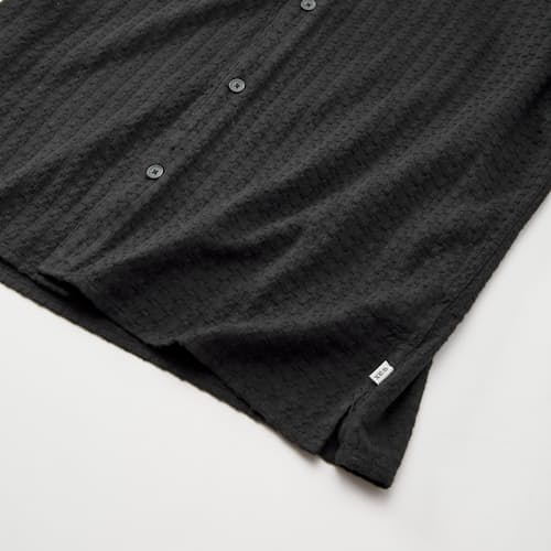 laydown detail image of Didcot Waffle Textured Short Sleeve Shirt