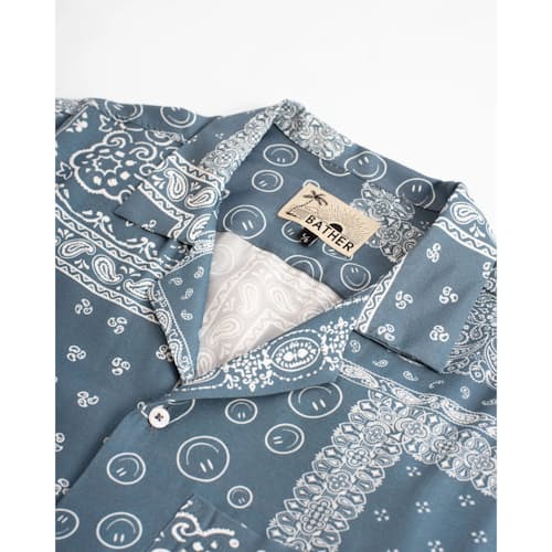 laydown detail image of Beach Camp Collar Short Sleeve Shirt