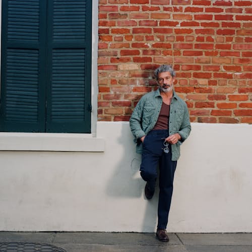 lifestyle image of Windzip Quilted CPO Shirt Jacket