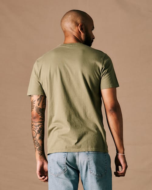 on model image of The Vintage Soft Wash T-Shirt