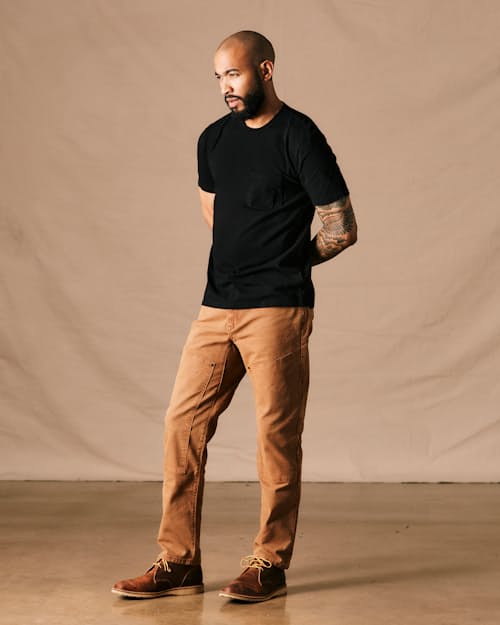 on model image of The Vintage Slub Pocket T-Shirt