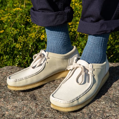 lifestyle image of Merino Wool Waffle Socks