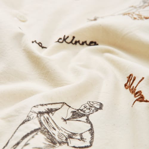 laydown detail image of High Dive Camp Collar Shirt