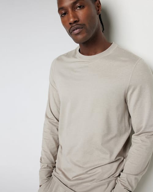 on model image of Ponto Performance Crewneck Sweatshirt