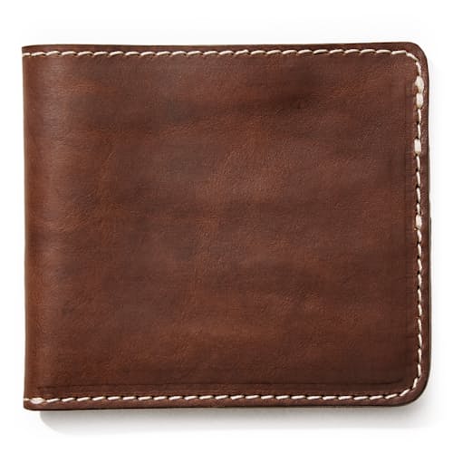 laydown image of Handmade Vintage Leather Wallet