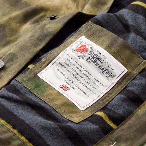 laydown detail image of Flannel-Lined Waxed Trucker Jacket - Special Edition
