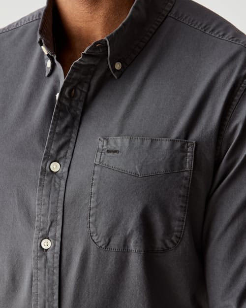on model image of Oxford Draftsman Shirt