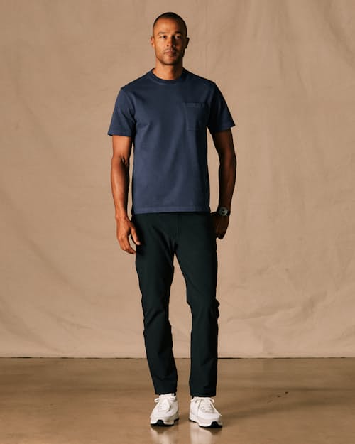 on model image of American Heavyweight Pocket T-Shirt