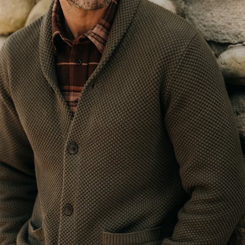 lifestyle image of The Crawford Sweater