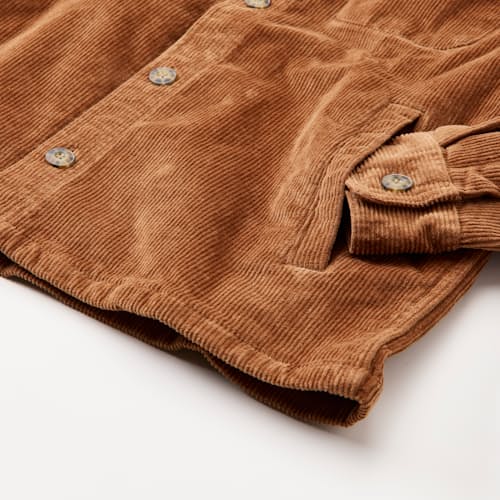 laydown detail image of Max Broken In Corduroy Overshirt