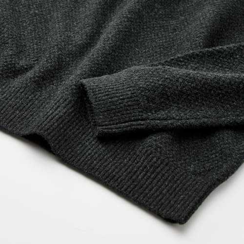 laydown detail image of Textured Crewneck Sweater