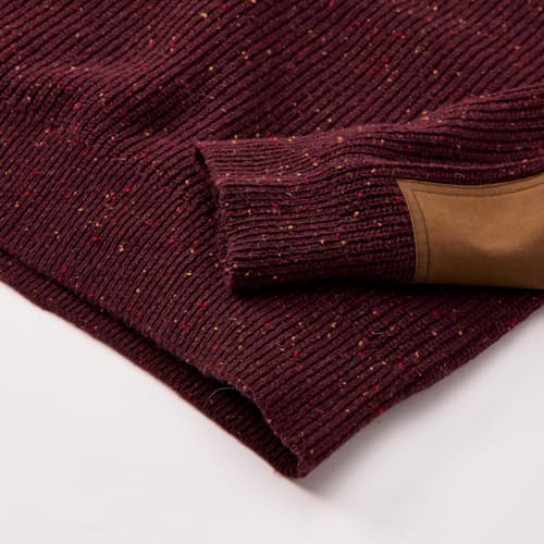 laydown detail image of Highlands Guide Quarter Zip Sweater