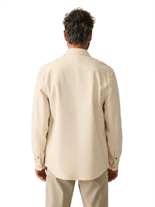 on model image of Sunwashed Shirt Jacket