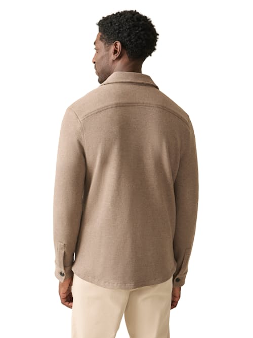 on model image of Inlet Shirt Jacket