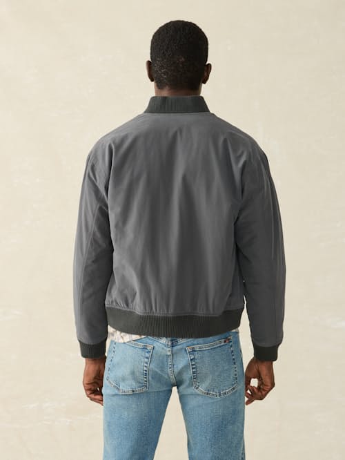 on model image of Reversible Surplus Bomber Jacket