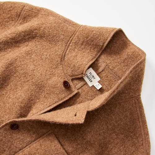 laydown detail image of The Boiled Wool Chore Blazer