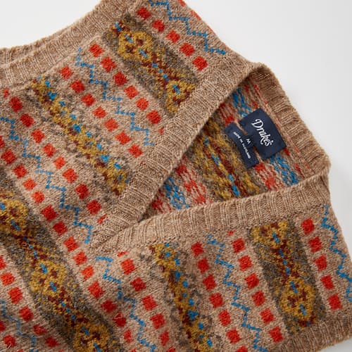 laydown detail image of Fair Isle Vest