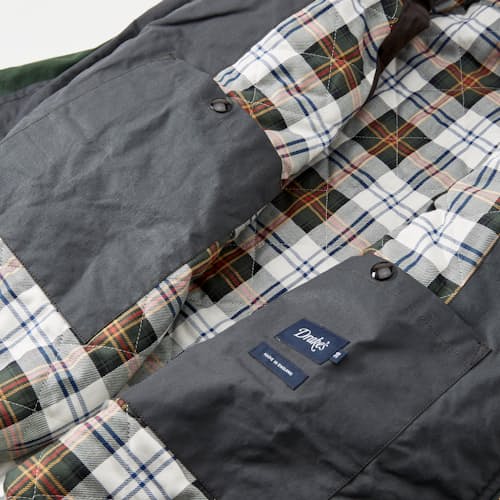 laydown detail image of Waxed Coverall Jacket
