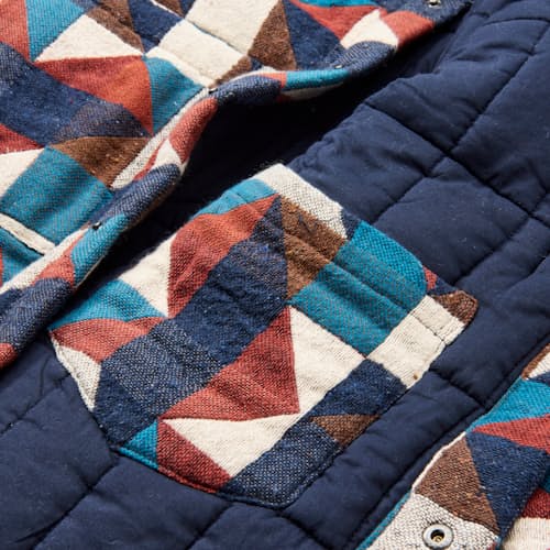 laydown detail image of Woody Quilted Shirt Jacket