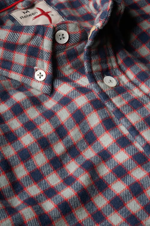 laydown detail image of Chamois Lined Flannel Shirt