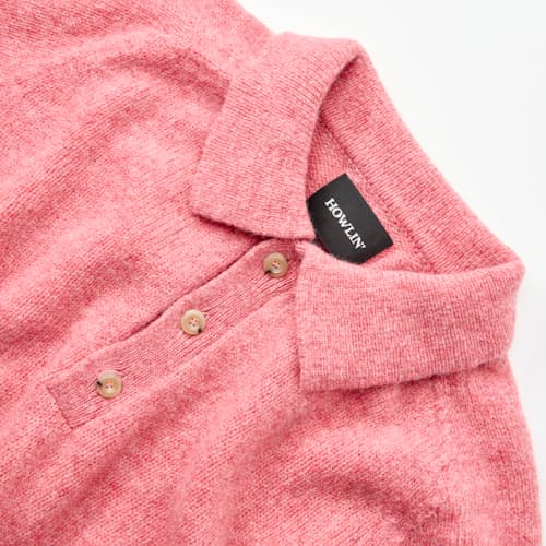 laydown detail image of Ghost Pressure Brushed Wool Polo