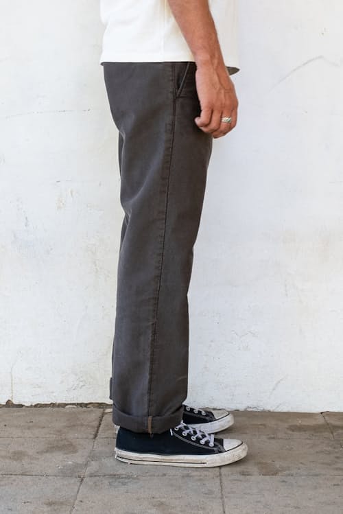 on model image of Japanese Military Deck Pant