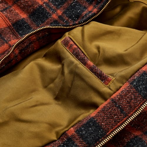 laydown detail image of Japanese Kempy Wool Alcorn Jacket