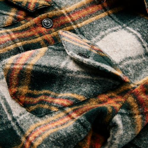 laydown detail image of Wool Fleece Overshirt