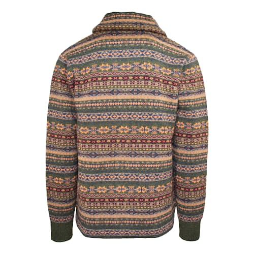 laydown image of Wool Blend Fair Isle Cardigan