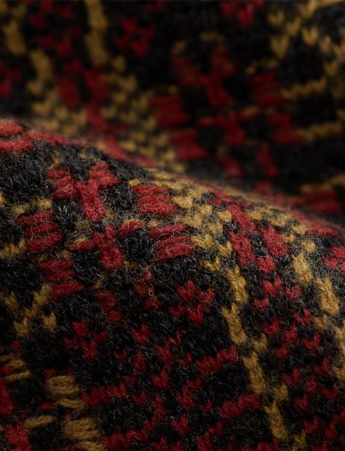 laydown detail image of Full Zip Shawl Cardigan Knit Sweater